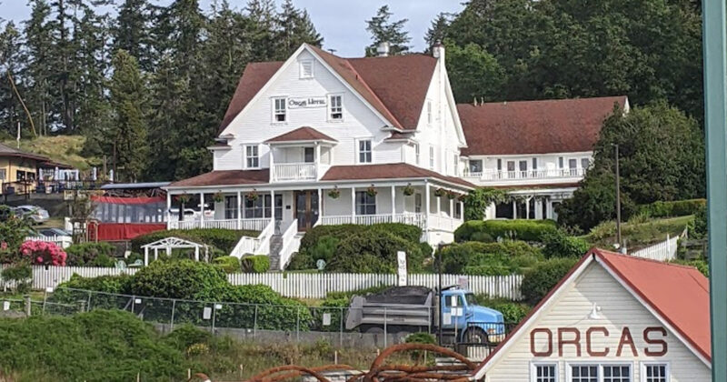 View of the Orcas Island Hotel. 
