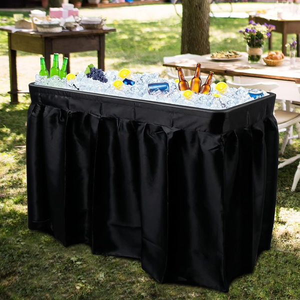 RV camping party ice table for beer and wine