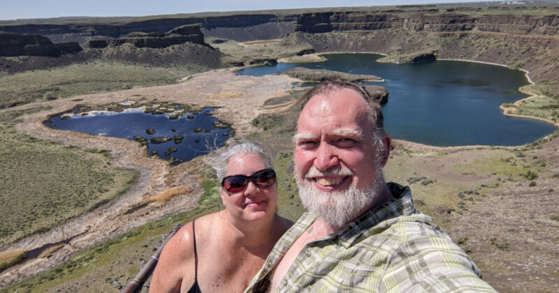 Selfie at the Dry Falls visitor center