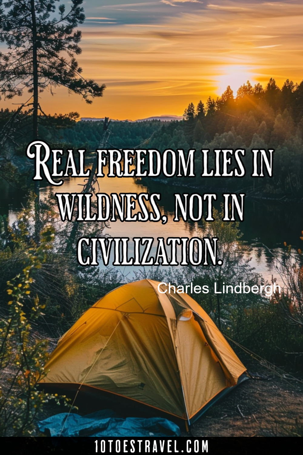 camping motivational quote