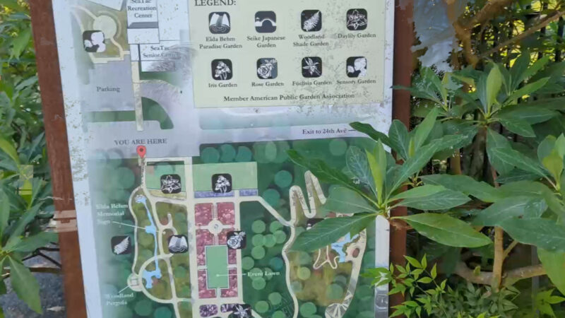 Map of the Highline Botanical Garden