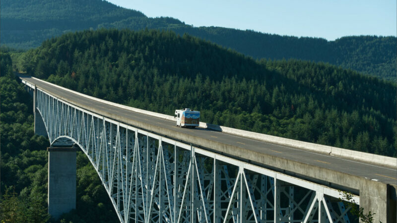 The Hoffstadt Creek Bridge in Washington State